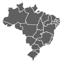mapa do brasil com área de atuação da gol paletes